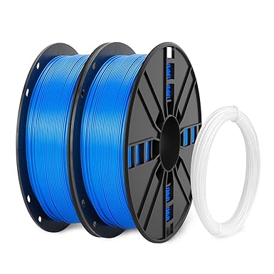 NOVAMAKER PLA Plus (PLA ) Filament 1.75mm Bundle with Cleaning Filament, Blue PLA Pro 3D Printer Filament, Premium PLA 1kg Spool(2.2lbs), Dimensional Accuracy  /- 0.03mm, (Blue 2 Pack)