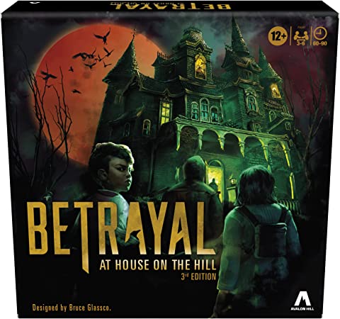 Hasbro Gaming Avalon Hill Betrayal at The House on The Hill 3rd Edition Cooperative Board Game, Ages 12 and Up, 3-6 Players, 50 Chilling Scenarios