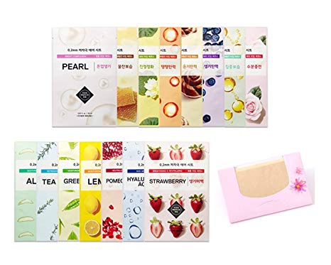 Etude House 0.2 Therapy Air Mask 15pcs (I Need you Mask)   SoltreeBundle Oil blotting Paper 50pcs