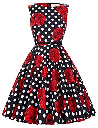 Grace Karin Women's Retro 50s Summer Swing Party Multi Patterns Dresses