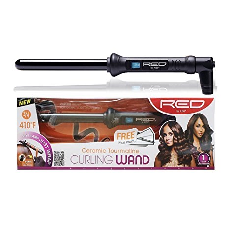RED Kiss Curling Wand, 0.75 Inch