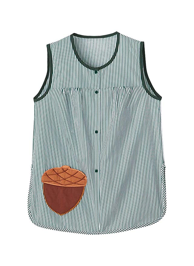 Carol Wright Gifts Cobbler Apron for Women with Pockets Snap Front | Craft Apron for Adults with Pockets | Cobbler Smock Apron, Color Acorn, Size Extra Large (1X), Acorn, Size Extra Large (1X)
