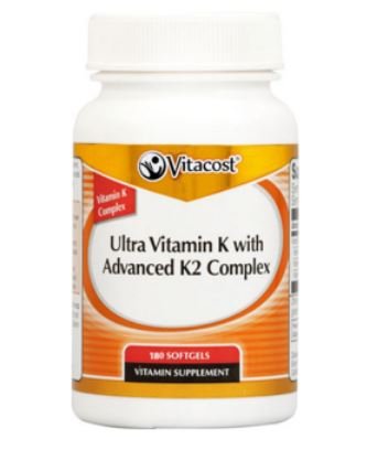 Vitacost Ultra Vitamin K with Advanced K2 Complex -- 180 Softgels