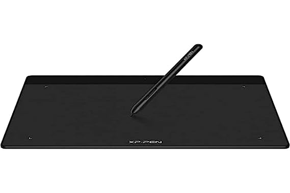 XP-Pen Deco Fun L Black Graphics Tablet 10 x 6.27 Inch Pen Tablet with 8192 Levels Pressure Sensitivity Battery-Free Stylus, 60 Degrees of tilt Action and Android Support