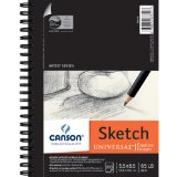 Canson Universal Sketch Paper Pad 55 x 85  100 Sheets