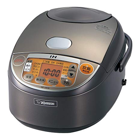 ZOJIRUSHI NP-VN10-TA 5-1/2-Cup (Uncooked) IH Rice Cooker and Warmer, 1.0-Liter