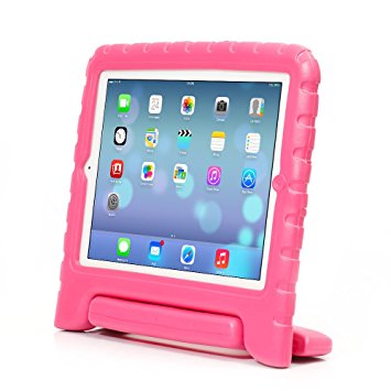 iPad case, iPad 2 / 3 / 4 case, Anken [Shockproof] Case Light Weight Kids Friendly Case Super Protection Cover Handle Stand Case For iPad 2 / 3 / 4 (iPad 2 / 3 / 4, pink)
