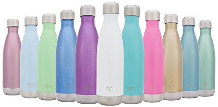 Simple Modern Vacuum Insulated Stainless Steel Wave Bottle, 17 Ounces