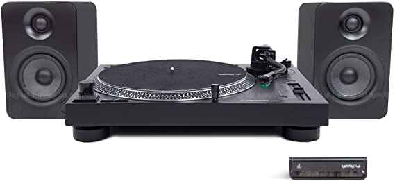 Audio-Technica AT-LP120X Turntable / Kanto YU4 Blk Speaker / Turntable Package to Play Vinyl   Stream Bluetooth