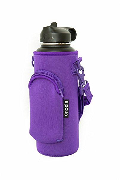 Onoola 40oz Pocket Carrier for Hydro Flask Type Bottles with Adjustable Straps (Neoprene Sleeve/pouch)