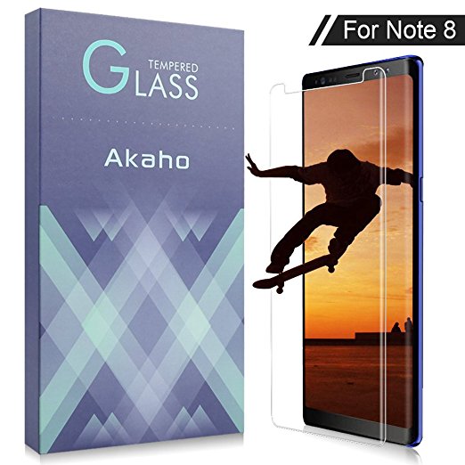 Samsung Galaxy Note 8 Screen Protector,XUZOU Tempered Glass 3D Touch Compatible,9H Hardness,Bubble(1 Pack)