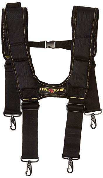 MagnoGrip 002-924 Magnetic Suspenders, Black