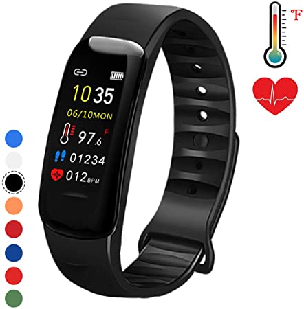 Fitness Tracker with Oxygen Monitor,Activity Tracker Watch with Body Temperature Blood Pressure Heart Rate Monitor,Smart Watch with Steps Watch, Pedometer Watch for Kids Women Men