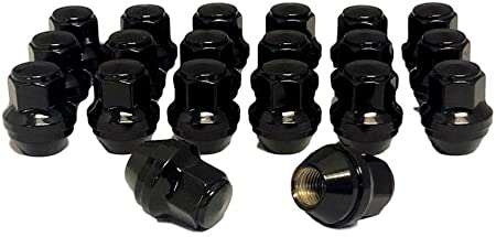 Eisen 14x1.5 One-Piece Black OEM Factory Style Replacement Lug Nuts Compatible with Stock Wheels 2015-2020 Ford Mustang Edge