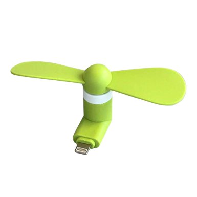 Dreamvasion® Replacement 8pin Lighting Mobile Phone Fan Portable Flexible Fans for iPhone 6/Plus，iPhone 5/5s (Green)
