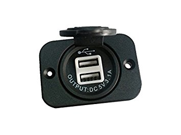 XYZ Boat Supplies Dual USB Charger Socket for Boat / Rv / Car / Motor-home