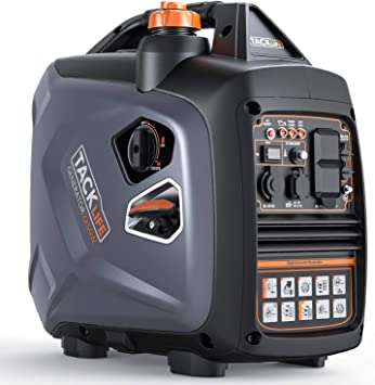 TACKLIFE Portable Inverter Generator, 53 dB Quiet 2250 Surge Watt Portable Inverter Generator, Single-Cylinder, Four-Stroke, Forced air-Cooled, Overhead Valve, EPA&CARB Compliant