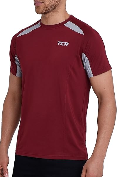 TCA Men's Short Sleeve QuickDry Performance Running/Training Top