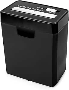 Paper Shredder for Home Use, 8-Sheet Micro Cut with 3.2-Gallon Basket, Durable & Fast Jam Proof, Paper Shredder for Home Office