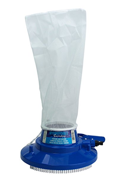 Leaf Gulper Vacuum Cleaner For Swimming Pool With Brushes & Swivel Wheels