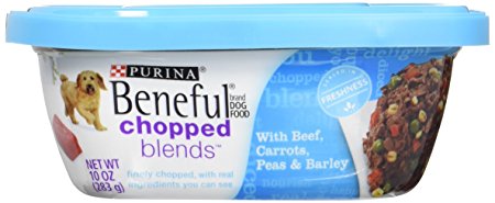 Purina Beneful Chopped Blends Wet Dog Food - 10 oz. Tub, pack of 8