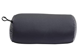 World's Best Microbead Bolster Tube Pillow, Smooth Cool Touch Fabric, Neck or Back Support Pillow, Hypoallergenic, Charcoal