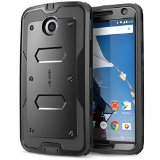 Nexus 6 Case Heave Duty Slim Protection i-Blason Google Nexus 6 Phone Case Armorbox Dual Layer Hybrid Full-body Protective Case with Front Cover and Built-in Screen Protector  Impact Resistant Bumpers Cover for Motorola Nexus 6 Phone Black