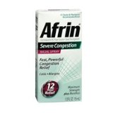 Afrin Afrin Severe Congestion Nasal Spray With Menthol Menthol 05 oz Pack of 2