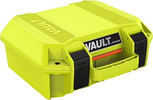 Vault by Pelican - V100 Multi-Purpose Hard Case with Foam (Bright Green)