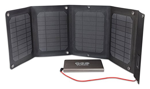 Voltaic Systems - Arc 20 Watt Solar Laptop Charger Kit with Backup Battery Pack | Powers Laptops, Phones & USB Devices | Solar Charge your Laptop Anywhere