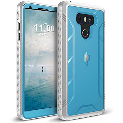 Poetic Revolution LG G6 Rugged Case With Hybrid Heavy Duty Protection and Built-In Screen Protector for LG G6 Blue/Gray