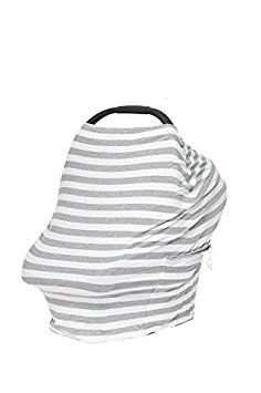 Citi Babies Multi Use Baby Car Seat Cover - Shopping Cart Cover, High Chair Cover, Nursing Cover, Nursing Scarf, Stretchy Baby Car Seat Canopy - With Pocket - Best Baby Shower Gift - Citi Babies Cover