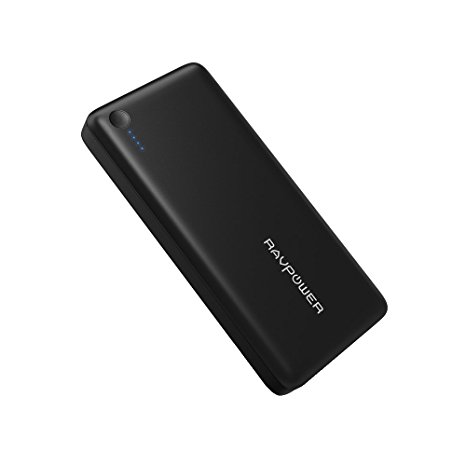 RAVPower 26800mAh Total 5.5A Output,3-Port,2A Input Portable Charger Power Bank External Battery Pack with iSmart 2.0 Technology for Smartphones and Tablets (Black)