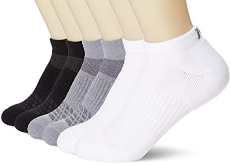 Kold Feet Women's 6-Pack Athletic Cushion Low-Cut Ankle Socks, Shoe Size 7-10.5