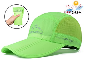 Baseball Cap Quick Dry Travel Hats UPF50  Cooling Portable Sun Hats for Sports Golf Running Fishing Outdoor Research with Foldable Long Large Bill