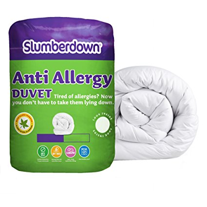 Slumberdown Anti Allergy 10.5 Tog Duvet -Single Bed, White