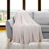 Bedsure Soft Cozy Warming Flannel Throw - 100 Microfiber50 X 60 CAMEL
