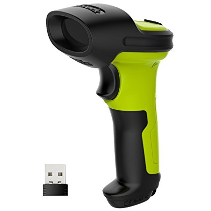 Inateck 2.4GHz Wireless Laser Barcode Scanner, 2600mAh Battery, 35m Range, Automatic Fast and Precise scanning, Working Time Approx. 15 Day (BCST-60)