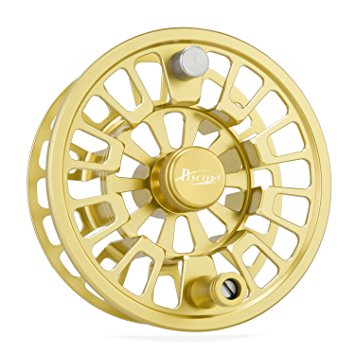 Piscifun Blaze Fly Fishing Reel or Spare Spool with CNC-machined Aluminum Alloy Body 3/4, 5/6, 7/8, 9/10(Gold, Brown, Sapphire Blue)