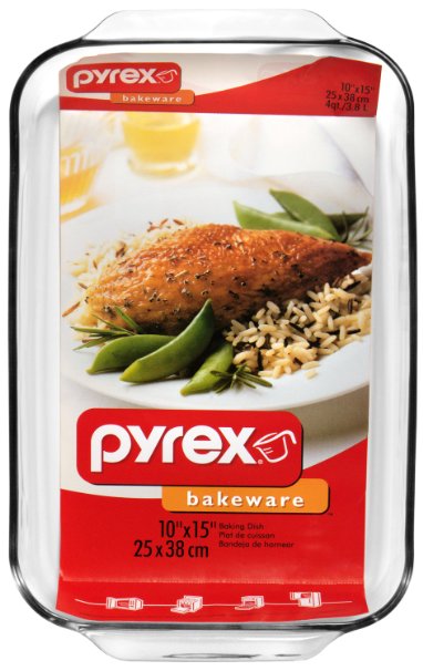 Pyrex Bakeware 48 Quart Oblong Baking Dish Clear