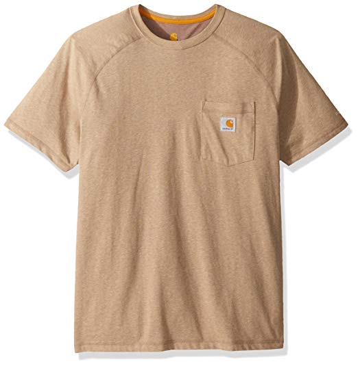 Carhartt Men's Force Cotton Delmont Short Sleeve T-shirt (Regular and Big & Tall Sizes)