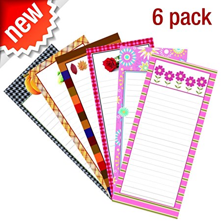 Magnetic Memo Note Pads Seasonal Monthly Themes 35 Sheets Per Pad 8 X 3.5 Inches Cool Designs