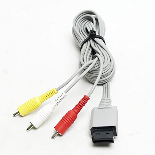 Original Nintendo Wii Audio Video AV Cable Cord (Bulk Packaging)