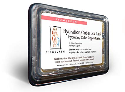 Bezwecken – Hydration 2X Plus DHEA Extra Strength Suppositories | Professionally Formulated to Alleviate Vaginal Dryness in Menopausal Women | Safe & Natural (12 Count - Cube Suppositories)