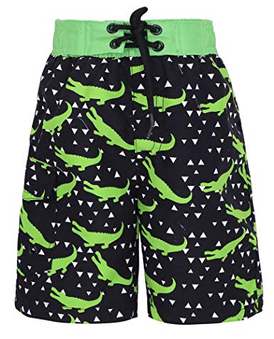 SimpliKids Boy's Quick Dry UPF 50  Sun Protection Swimsuit Beach Shorts Kids Swim Trunks