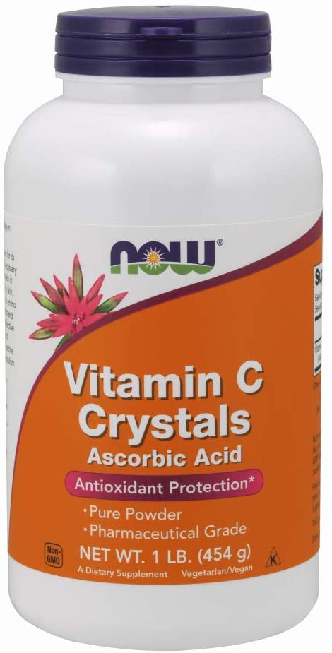 NOW Supplements, Vitamin C Crystals (Ascorbic Acid), Antioxidant Protection*, 1-Pound