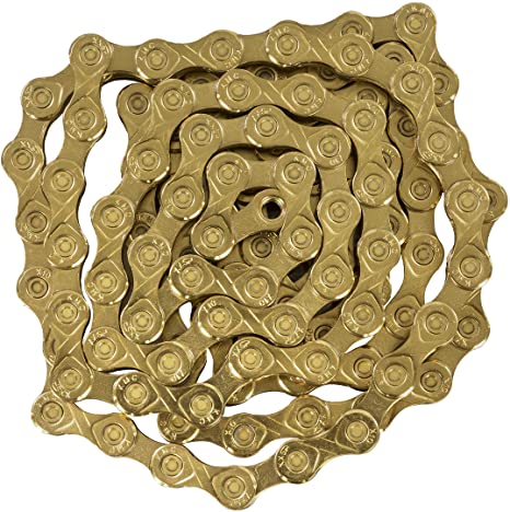 KMC X10 Bicycle Chain, 1/2 x 11/128-Inch, 116L, Ti Gold