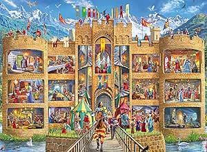 Ravensburger Castle Cutaway - 150 Piece Jigsaw Puzzle for Kids | Medieval Life Theme | Durable Puzzle Pieces | Ideal for Cognitive Development | Great Gift for Ages 4-8