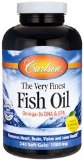Carlson Labs Very Finest Fish Oil Lemon 1000mg 240 Softgels