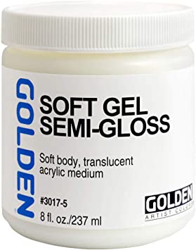 Golden Acryl Med 8 Oz Soft Gel Semi-Gloss